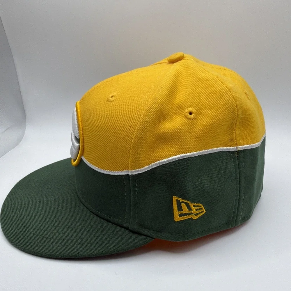 GREEN BAY PACKERS‎ Hat Cap NEW ERA  Fitted 7 Football NFL 100TH Retro 59Fifty